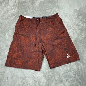 Gerry Mens Stretch Quick Dry Swim Shorts UPF 50+ Medium Red/Orange a0320